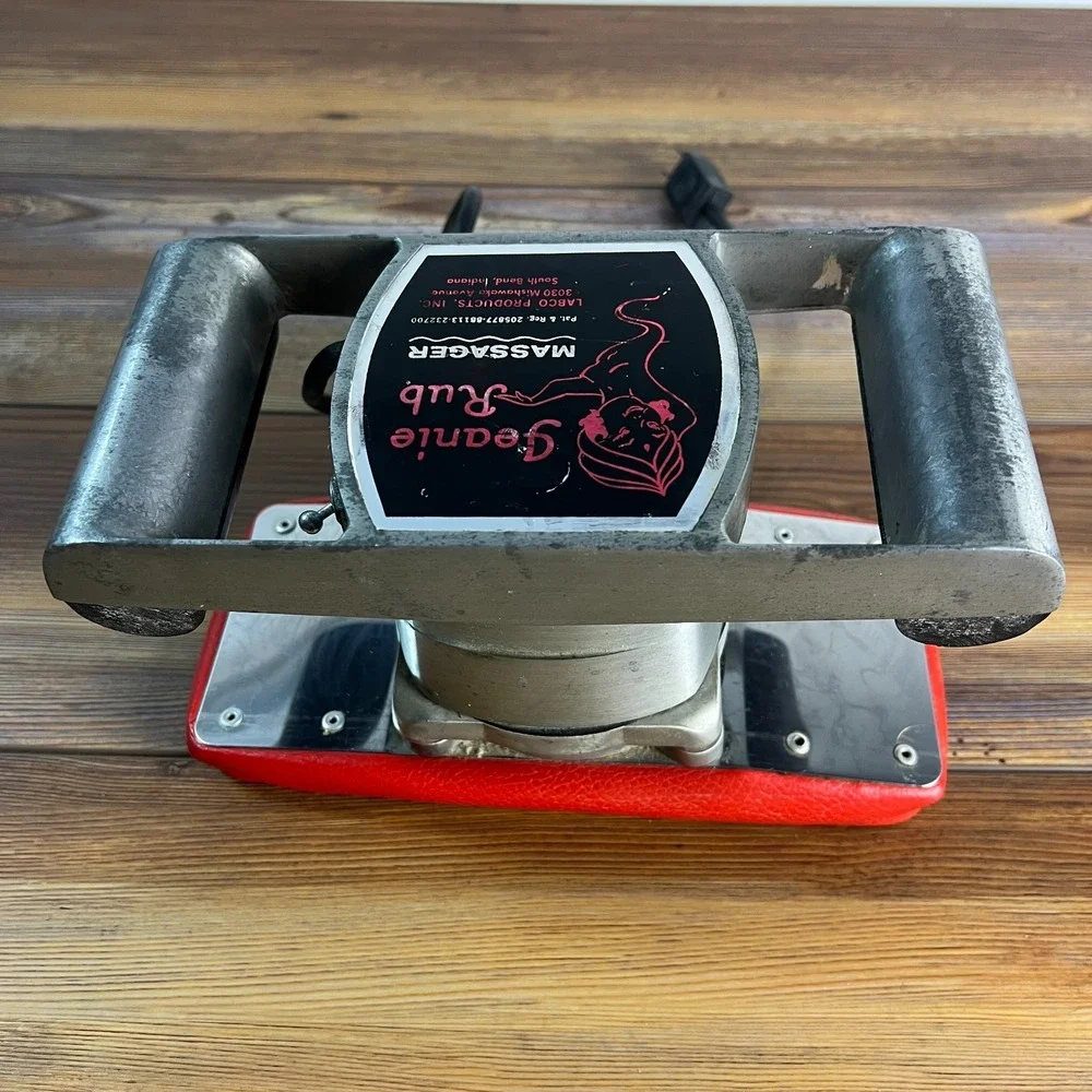 Jeanie Rub Morfam Professional Full Body Massager Single Speed Labco USA Red